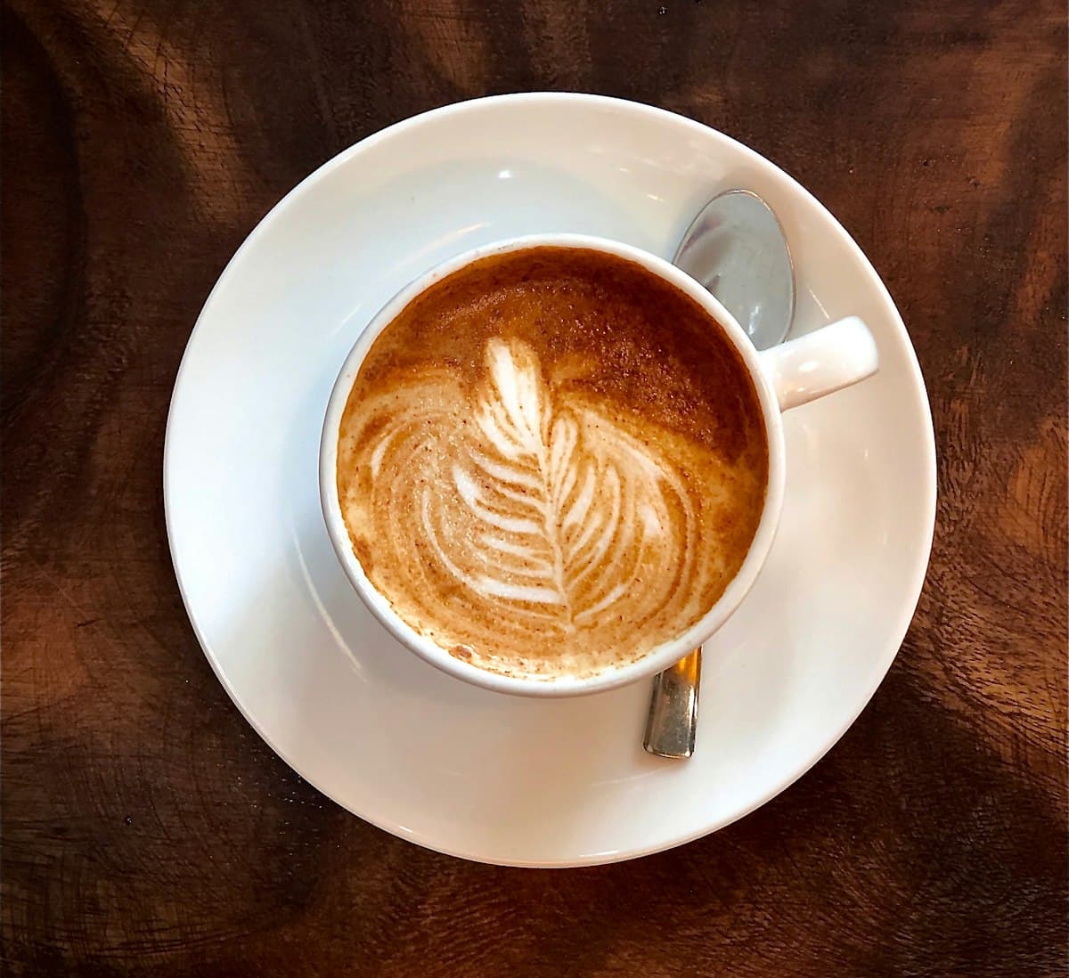 Cappuccino avec latte art